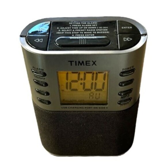TIMEX T308S ALARM CLOCK RADIO w/ NATURE SOUNDS. ONLY $9. FAST SHIPPING - Picture 4 of 8